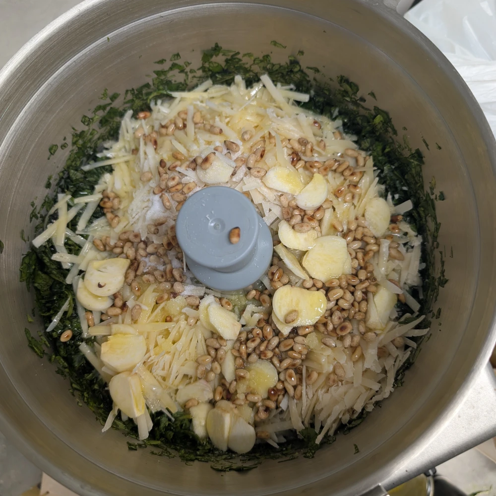 Basilikum Pesto 3 Zutaten für Basilikum Pesto