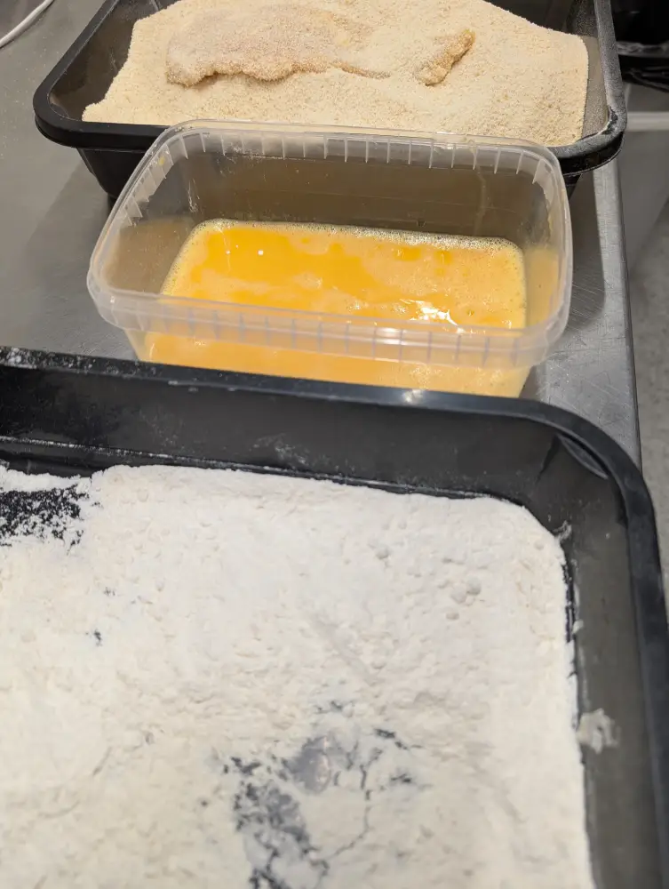 Panade für die Schnitzel