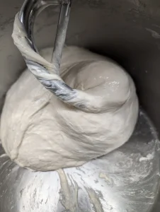 Fertig gekneteter Pizzateig