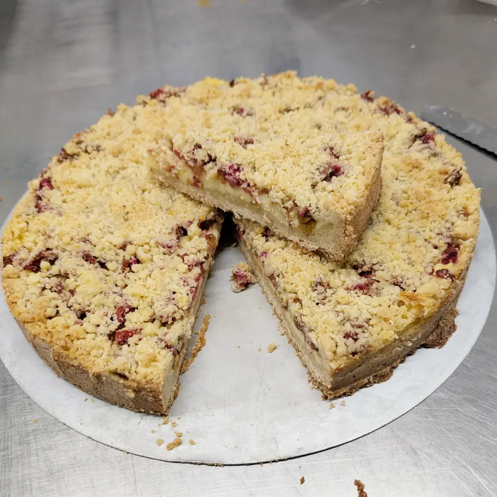 Rhabarber-Pudding-Kuchen